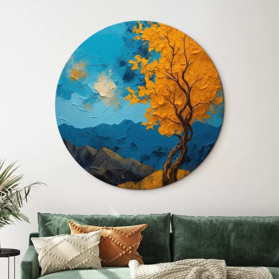  Schilderijen Boom op de berg r43461