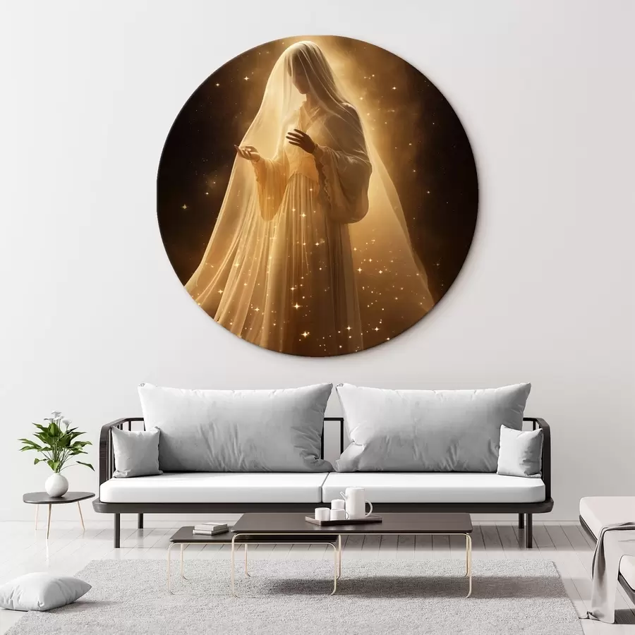  Peintures Fille en robe sur fond sombre r43470