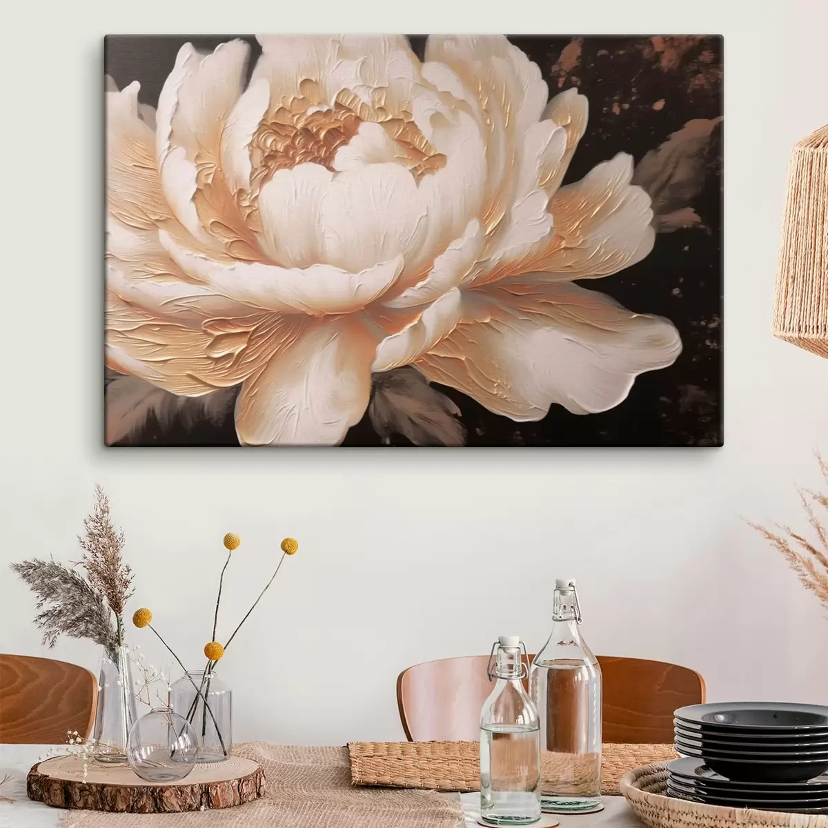  Peintures Grande fleur de pivoine s43212