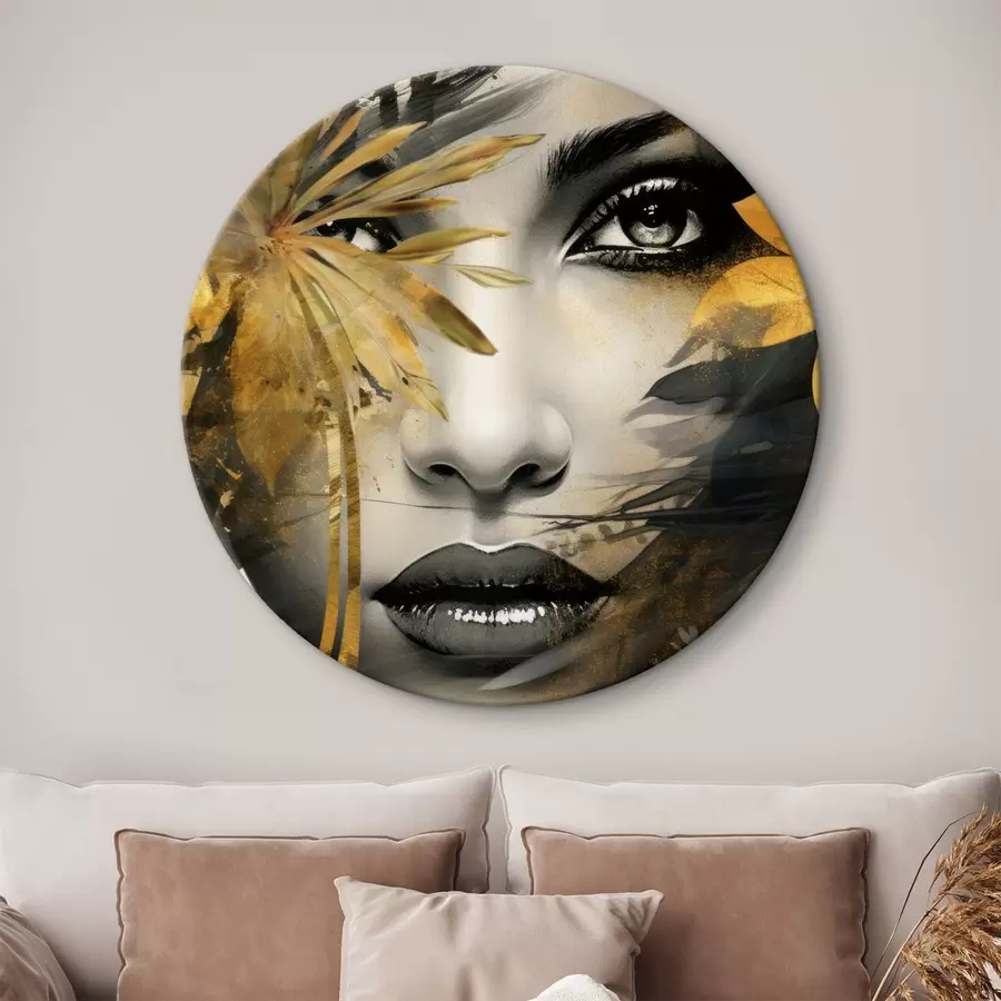  Peintures Visage de fille peint à la main r43469