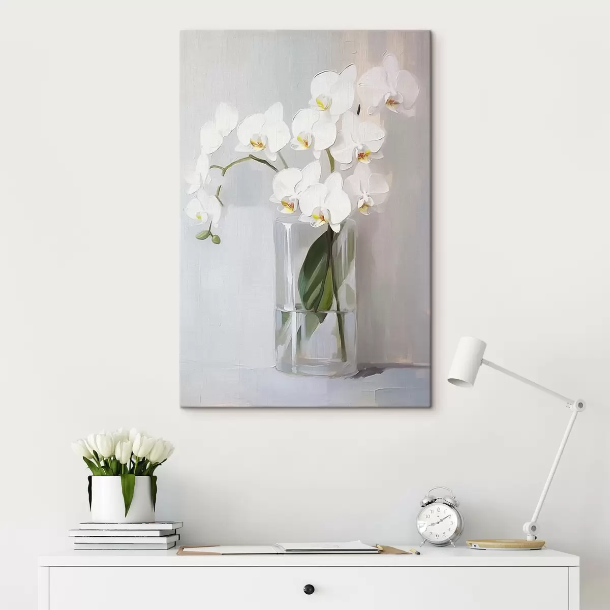  Schilderijen Witte orchidee s43252