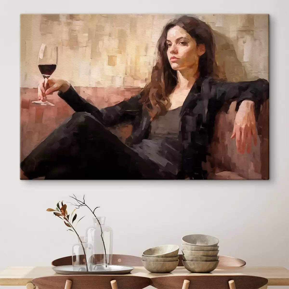  Peintures Fille mystérieuse s43932