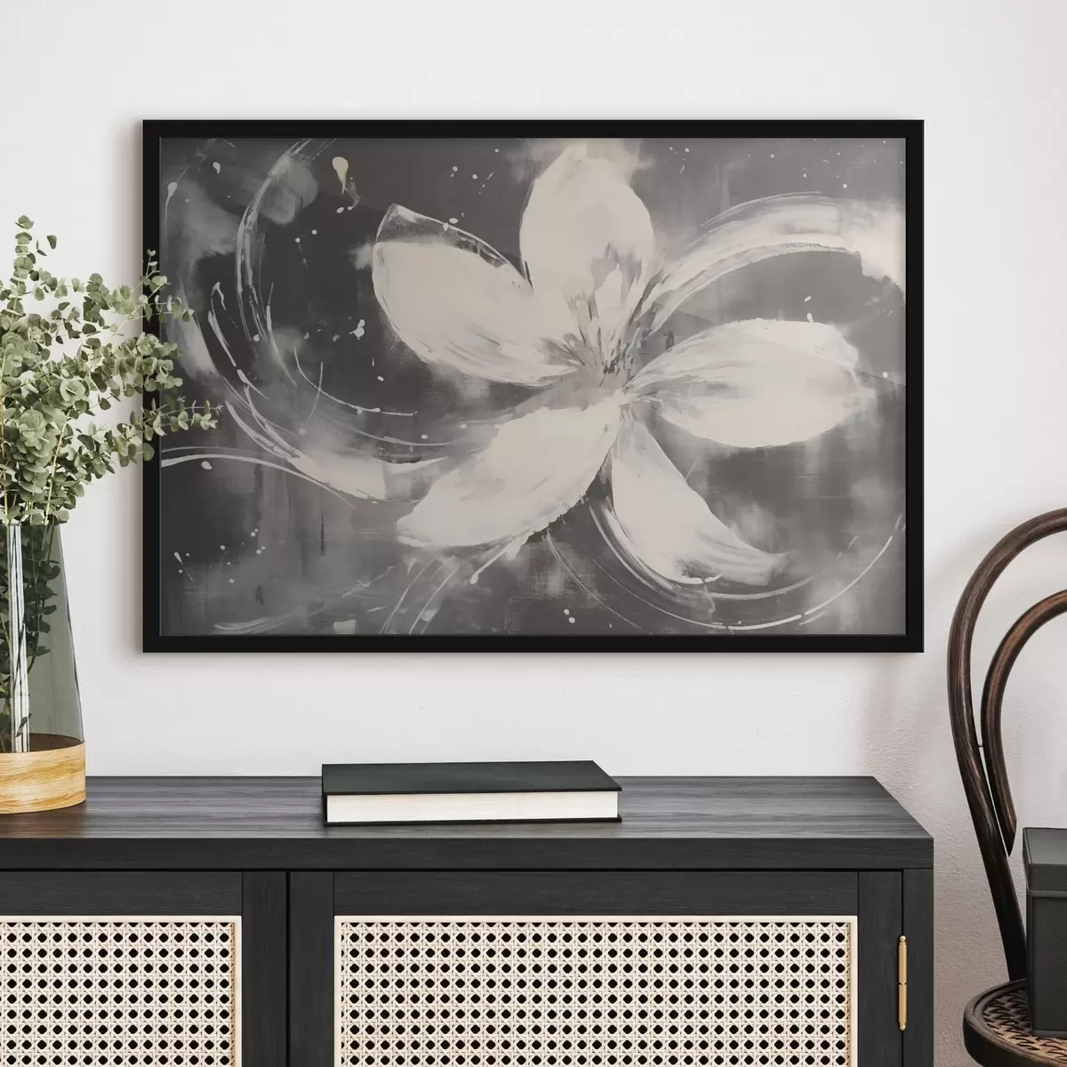 Affiche Grande fleur abstraite f43222