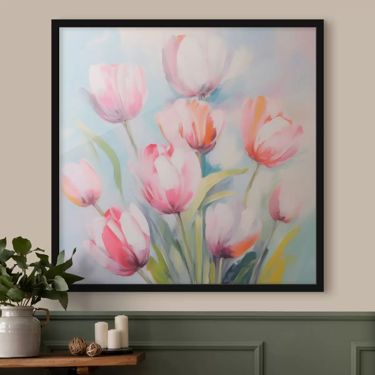 Poster Tulp bloemen f43477