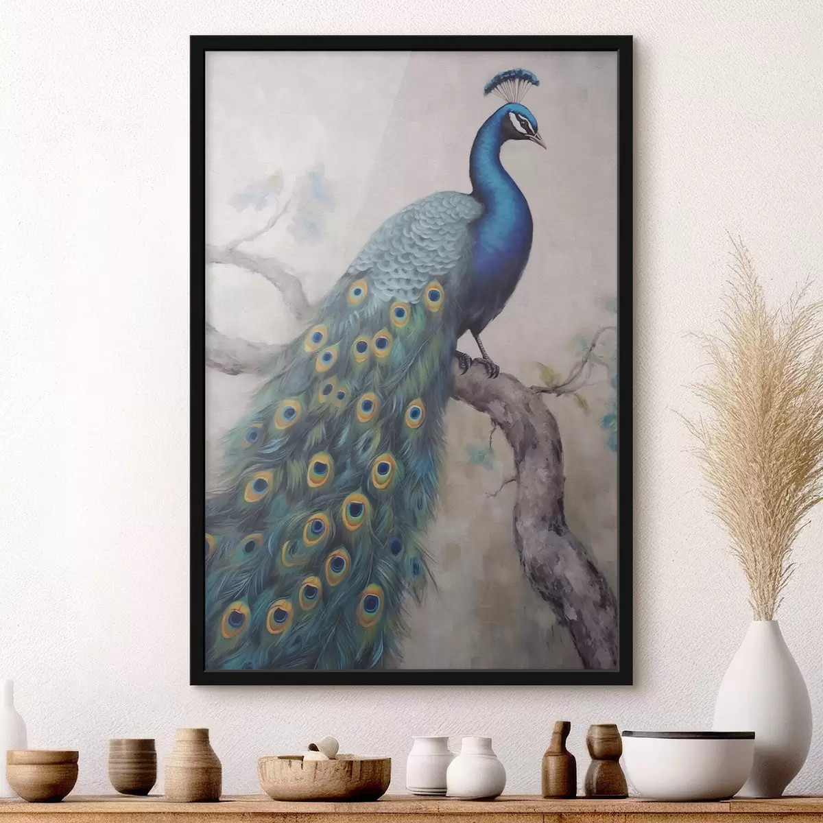 Poster Prachtige pauw f43236