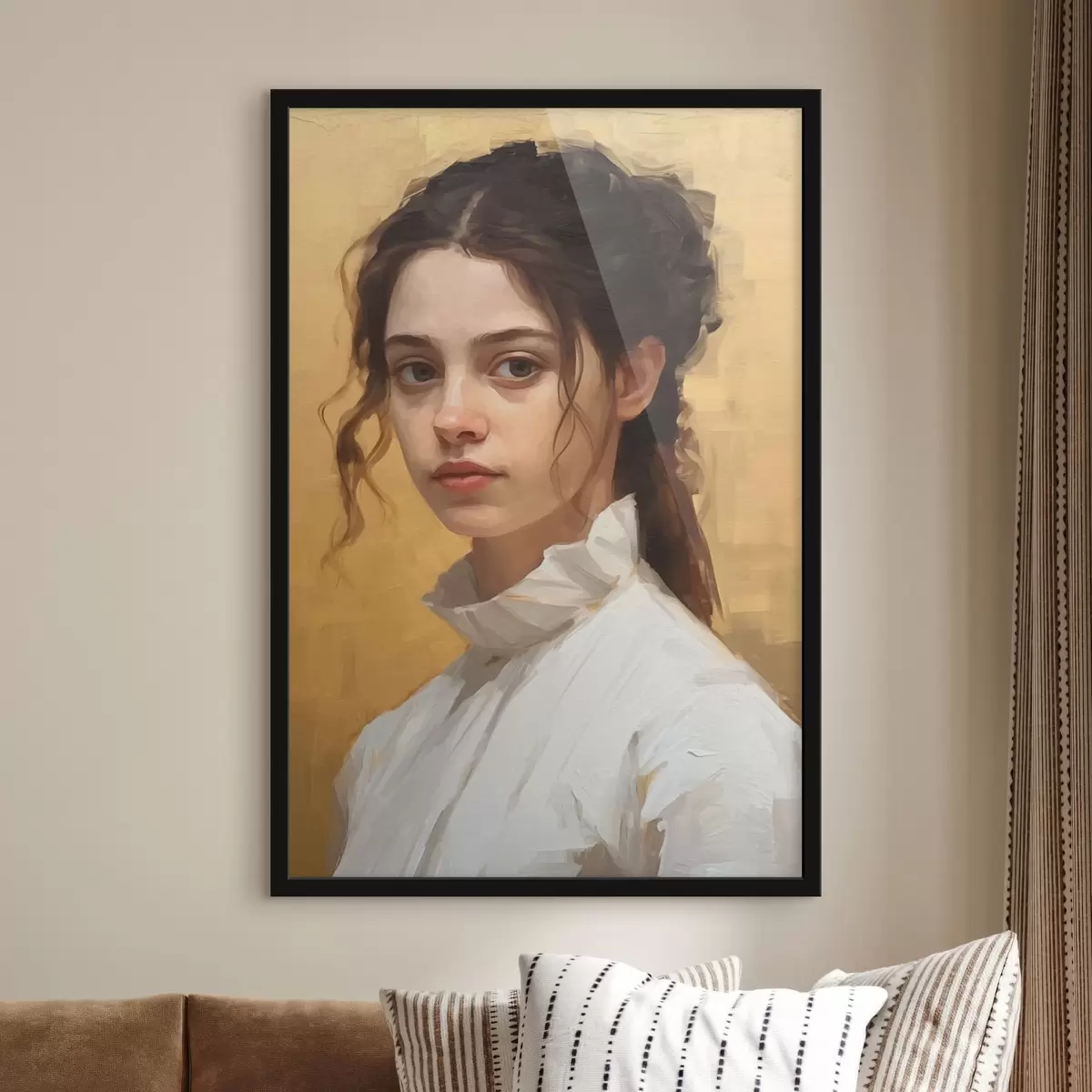 Poster Mysterieus meisje f43253