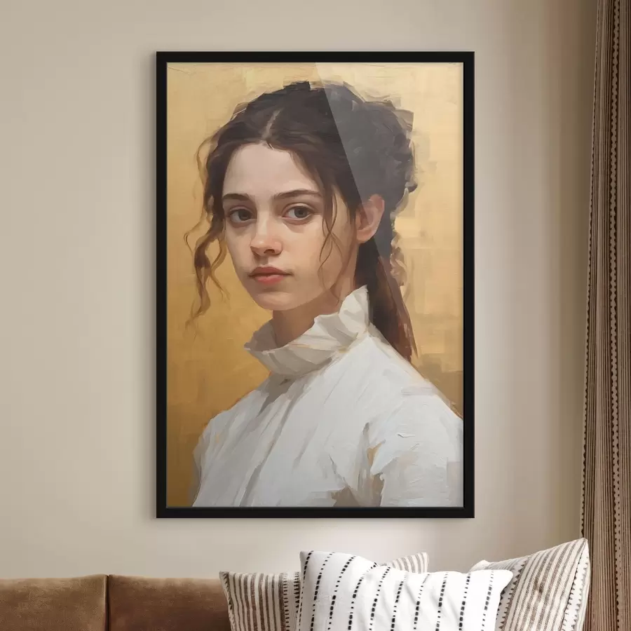 Fotobehang Mysterieus meisje f43253