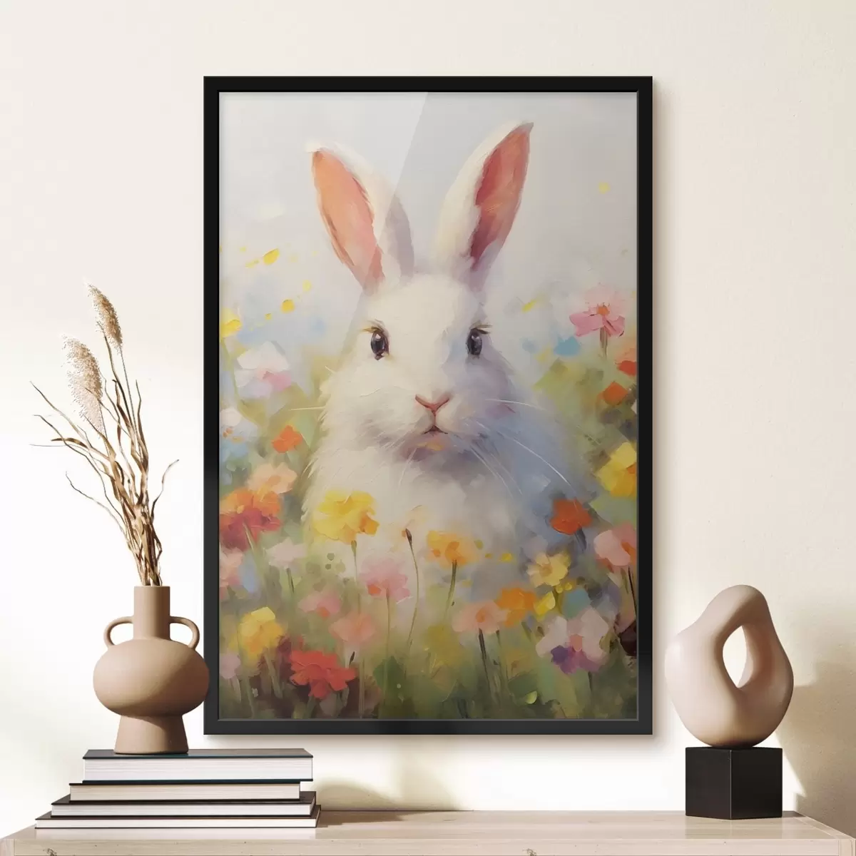Affiche Lapin blanc f43239
