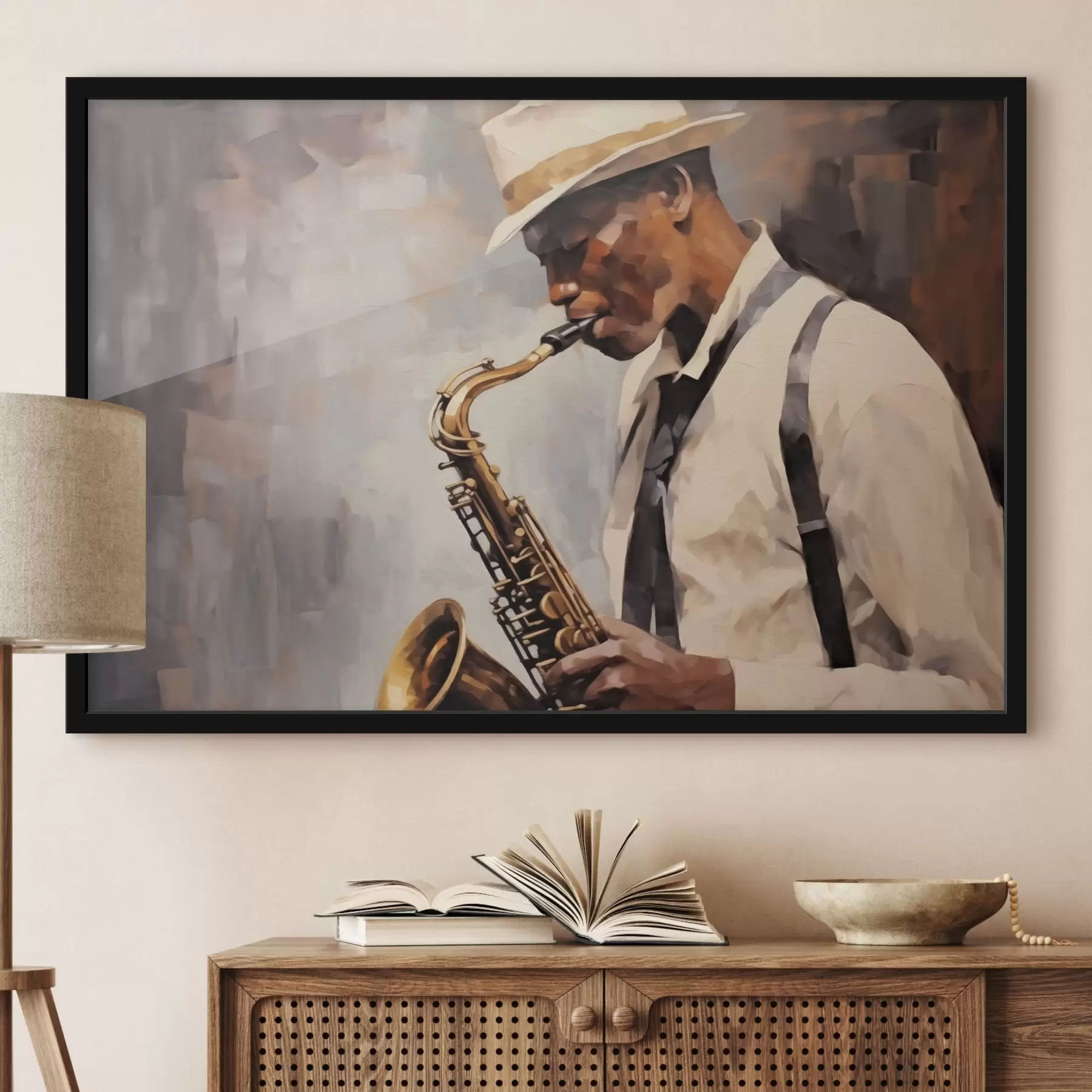 Papier peint photo Saxophoniste f43926