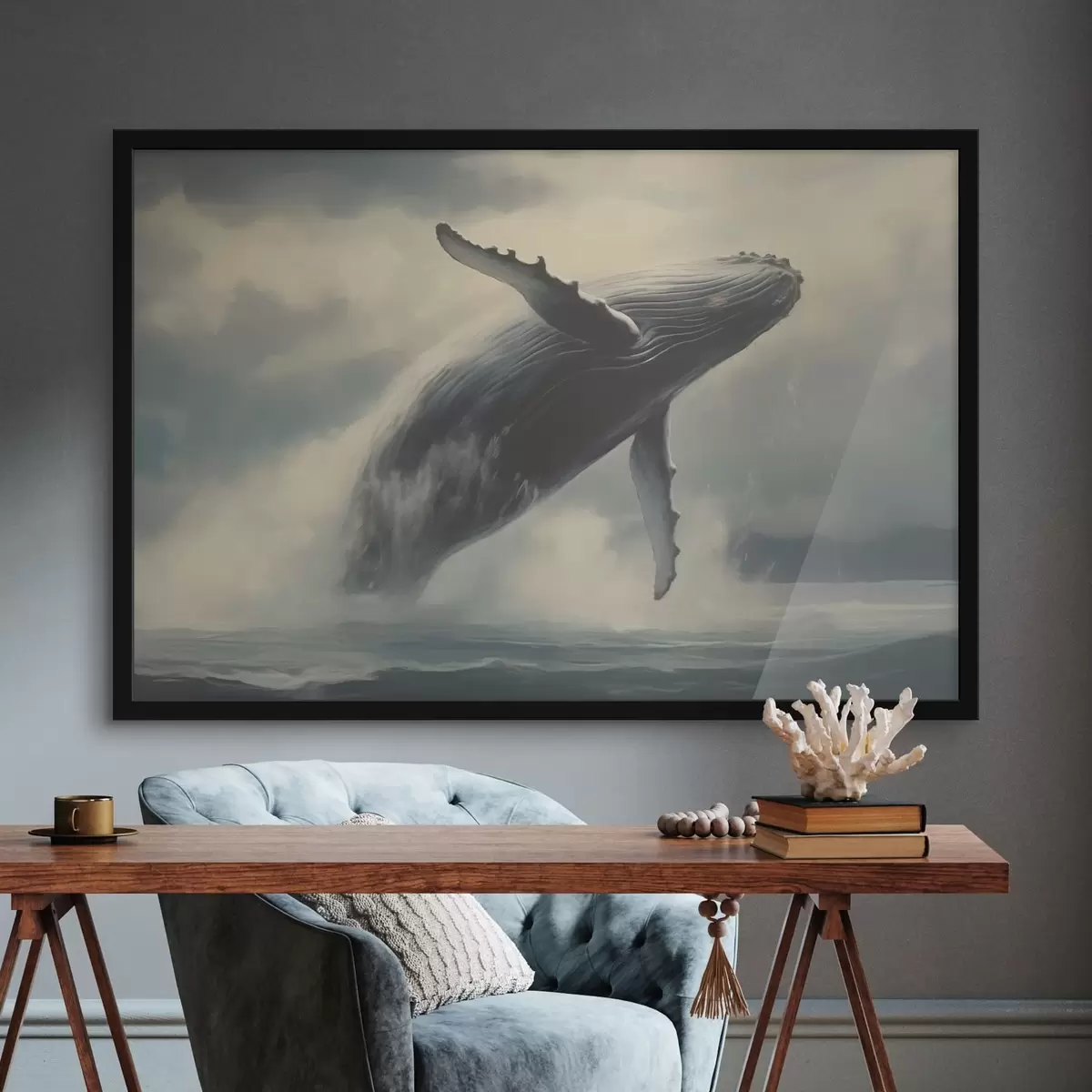 Affiche Baleine et océan f43217