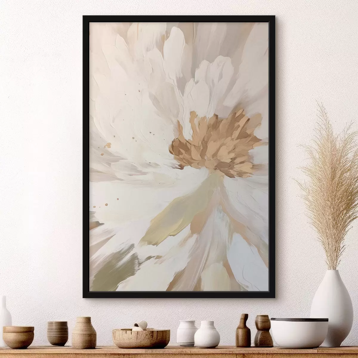 Affiche fleur blanche f43244