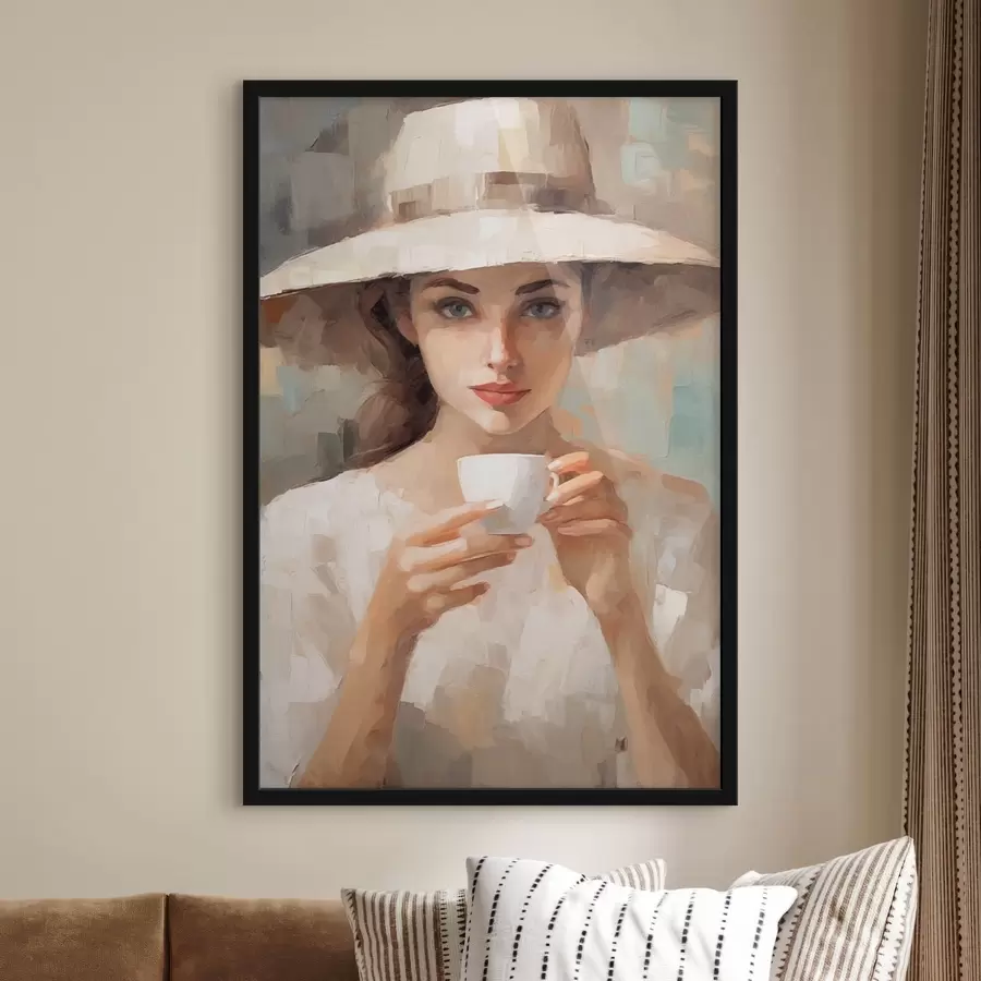 Papier peint photo Fille vintage f43938