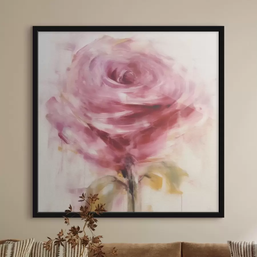 Fotobehang Roze bloem roos f43488