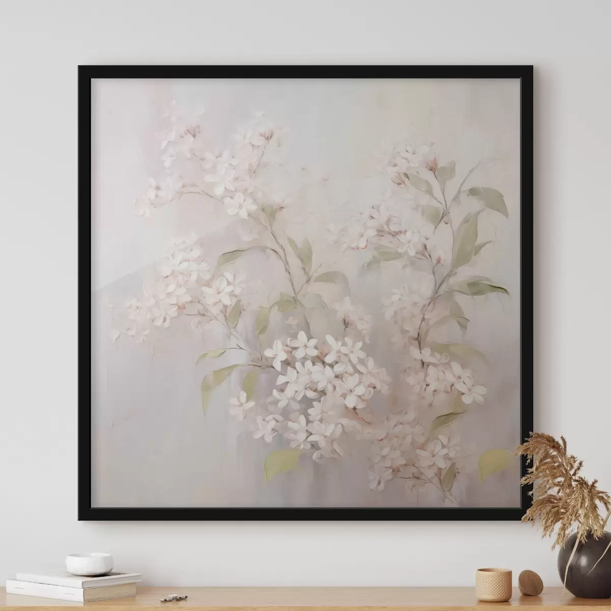 Poster Tak met bloemen natuur f43493