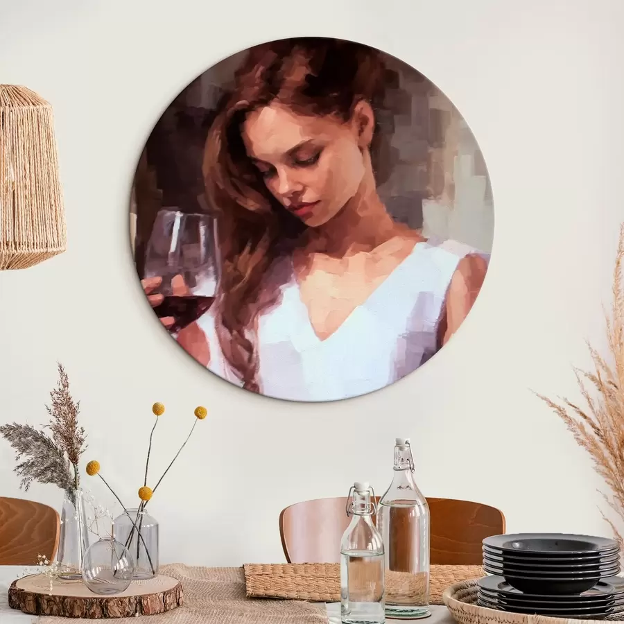  Schilderijen Meisje met een glas r43939