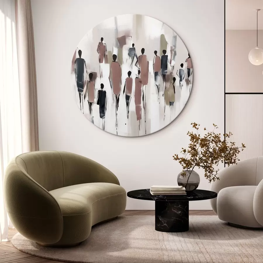  Schilderijen Abstractie mensen menigte r43485