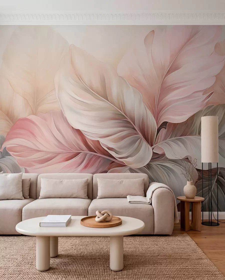 Fotobehang Tropisch gebladerte met glinsterende kleuren w03597