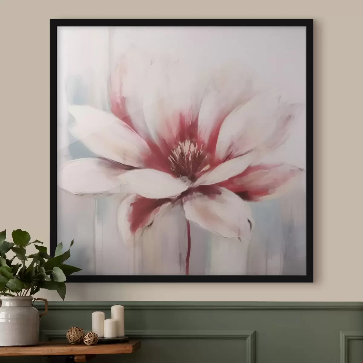 Poster Roze bloem f43486