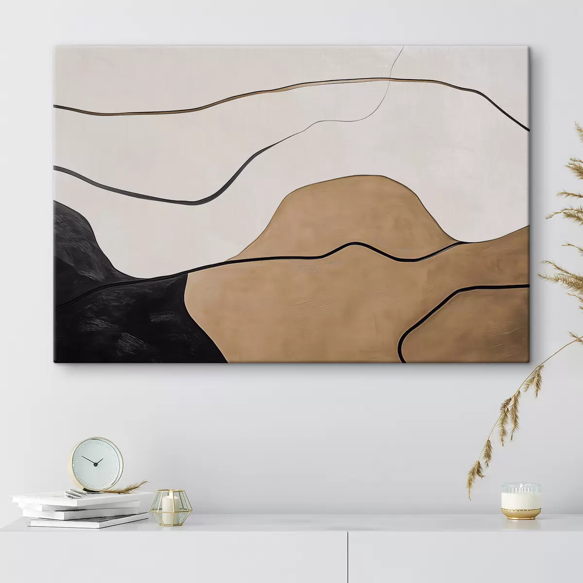  Schilderijen Abstractie met textuurimitatie s42998