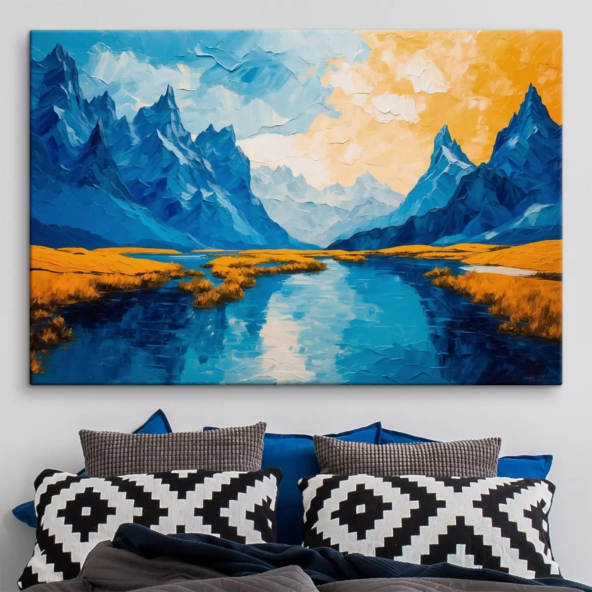  Peintures Lac dans les montagnes s43449