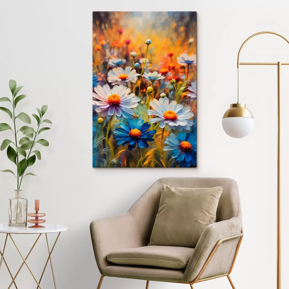  Peintures Champ de marguerites s43869