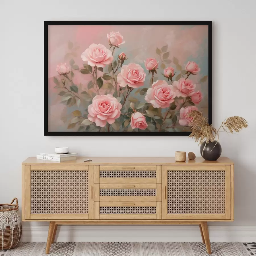 Fotobehang Rozen op wazige achtergrond f43454