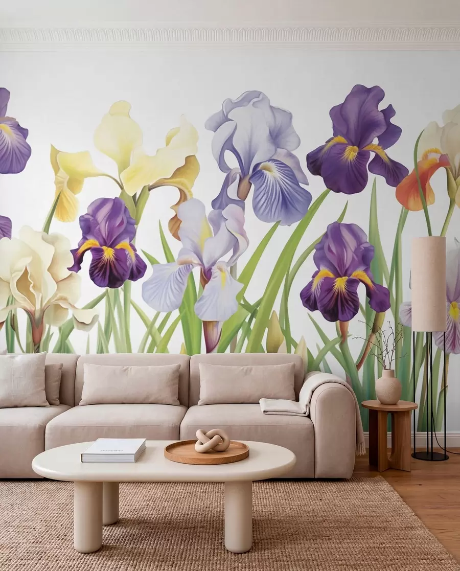 Fotobehang Iris bloemen w03641
