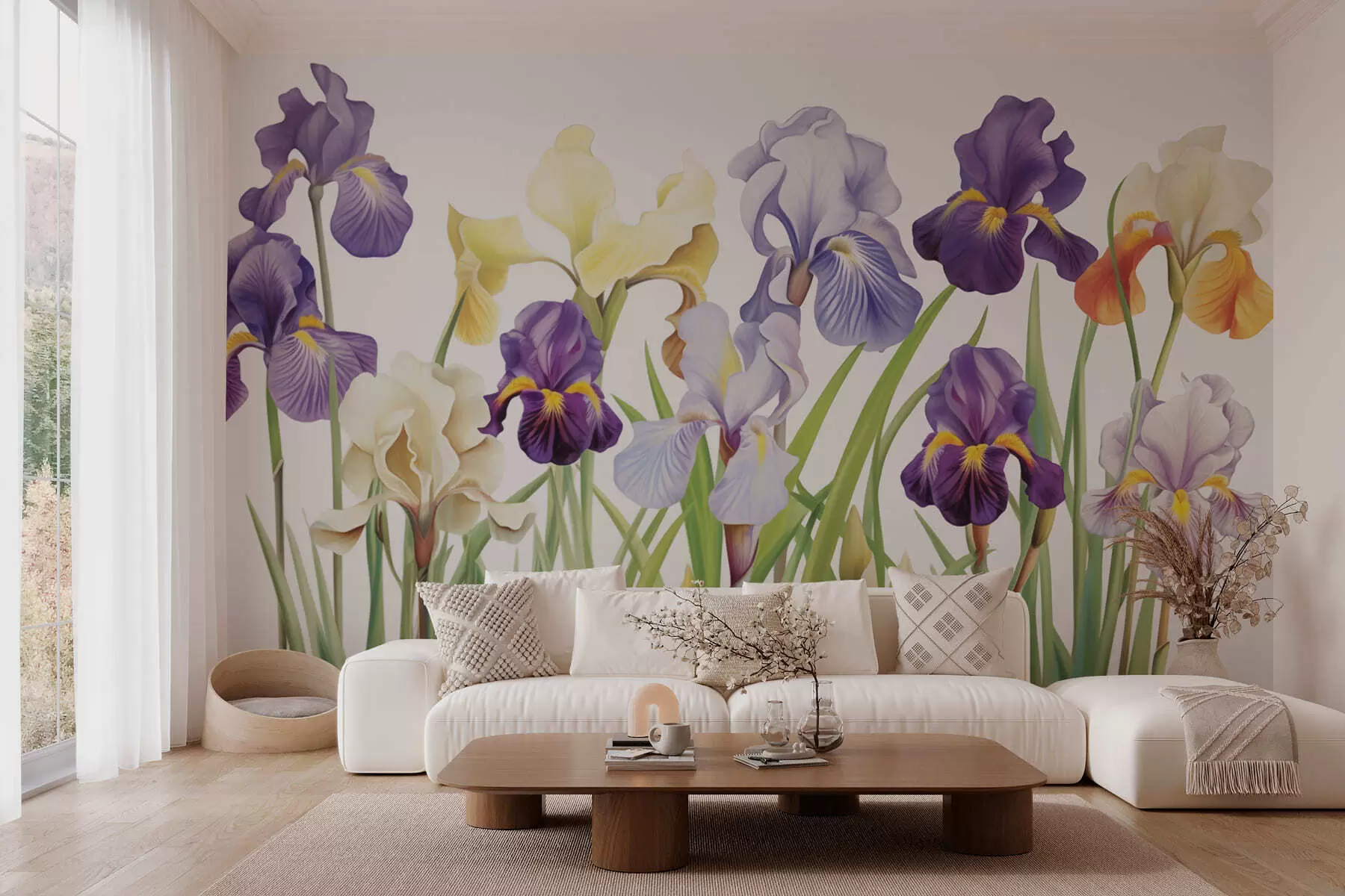 Fotobehang Iris bloemen w03641
