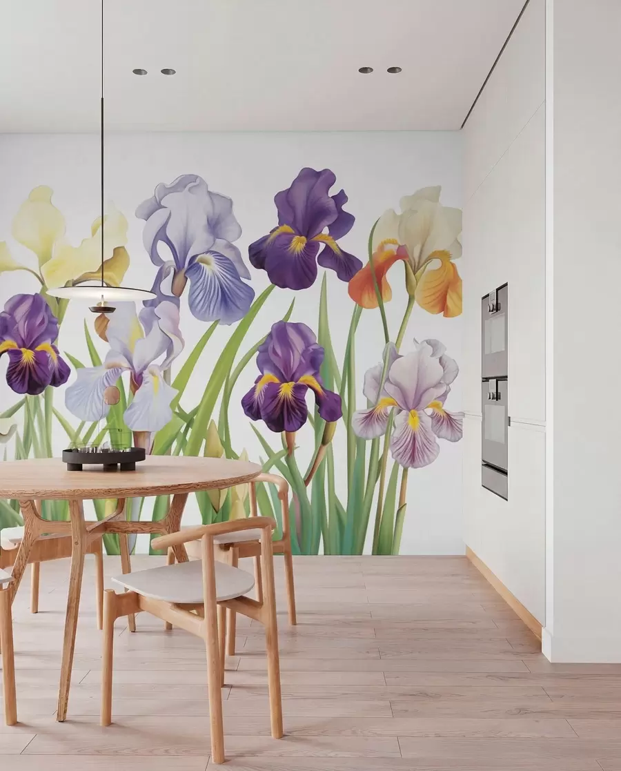 Papier peint photo Fleurs d'iris w03641