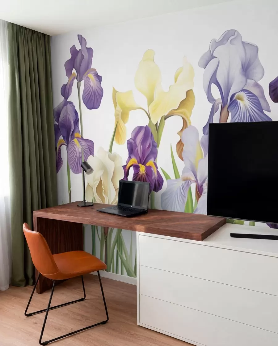 Fotobehang Iris bloemen w03641