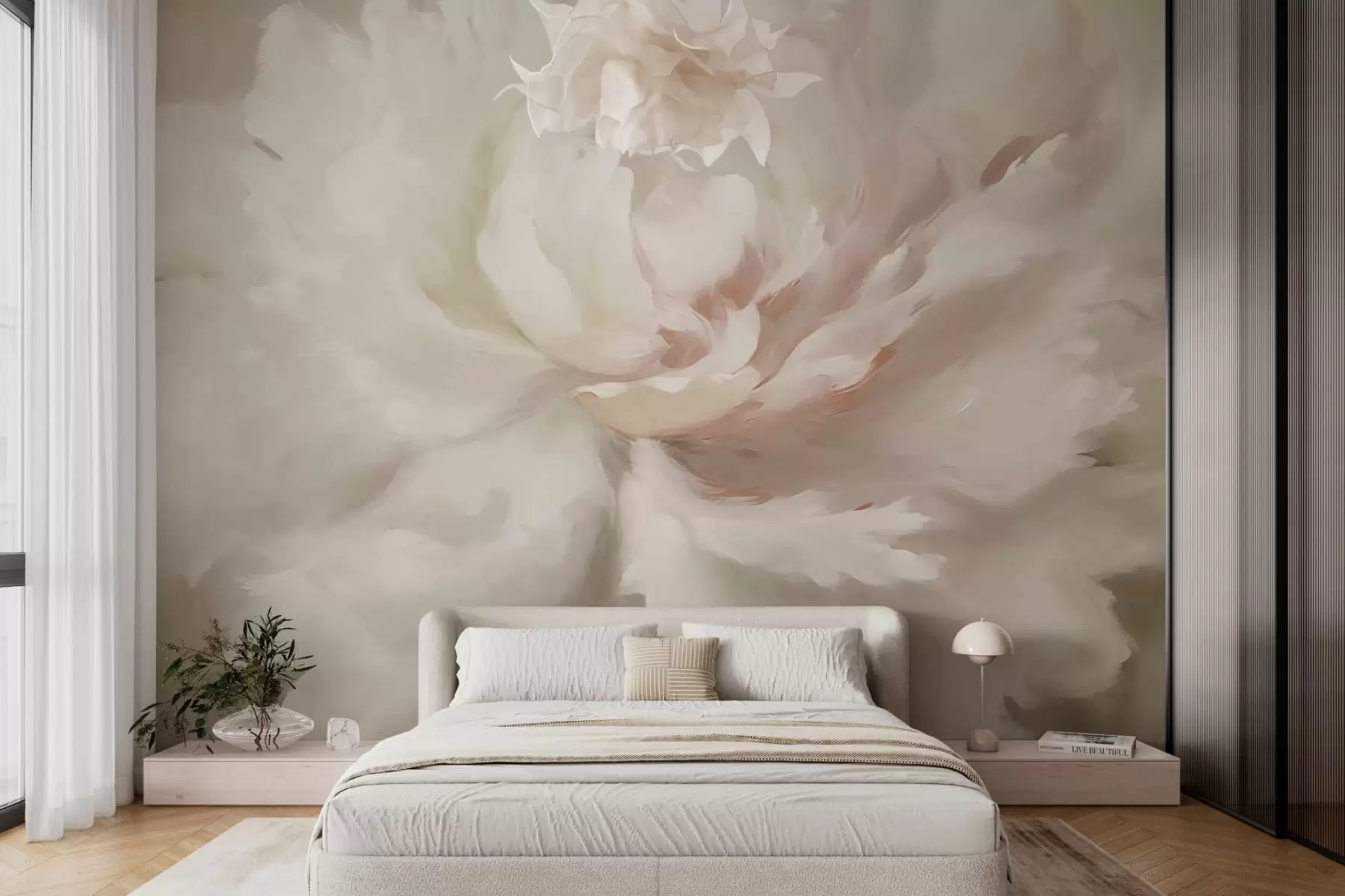 Papier peint photo Grande fleur de pivoine w03642