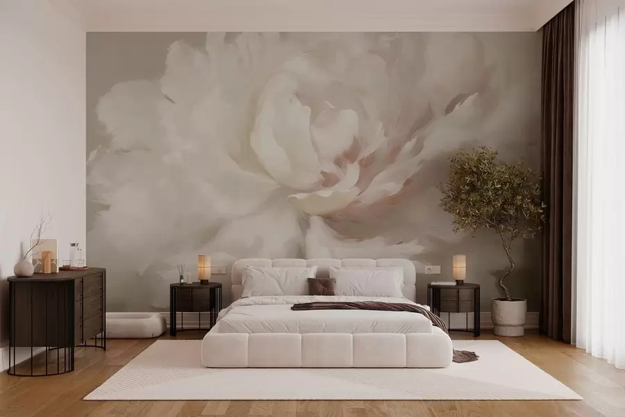 Papier peint photo Grande fleur de pivoine w03642