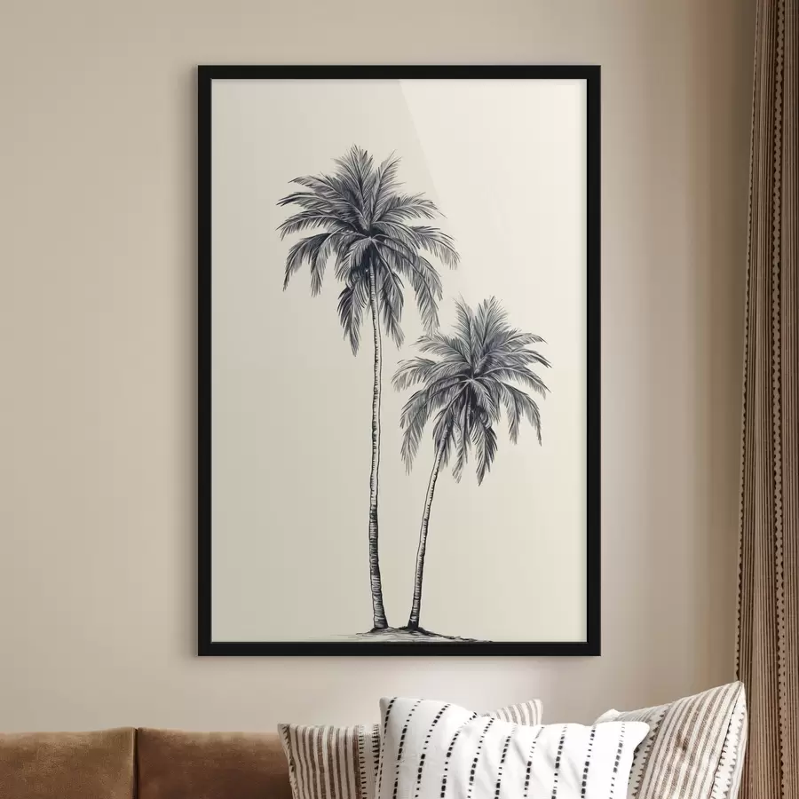 Fotobehang Palmbomen minimalisme f43956