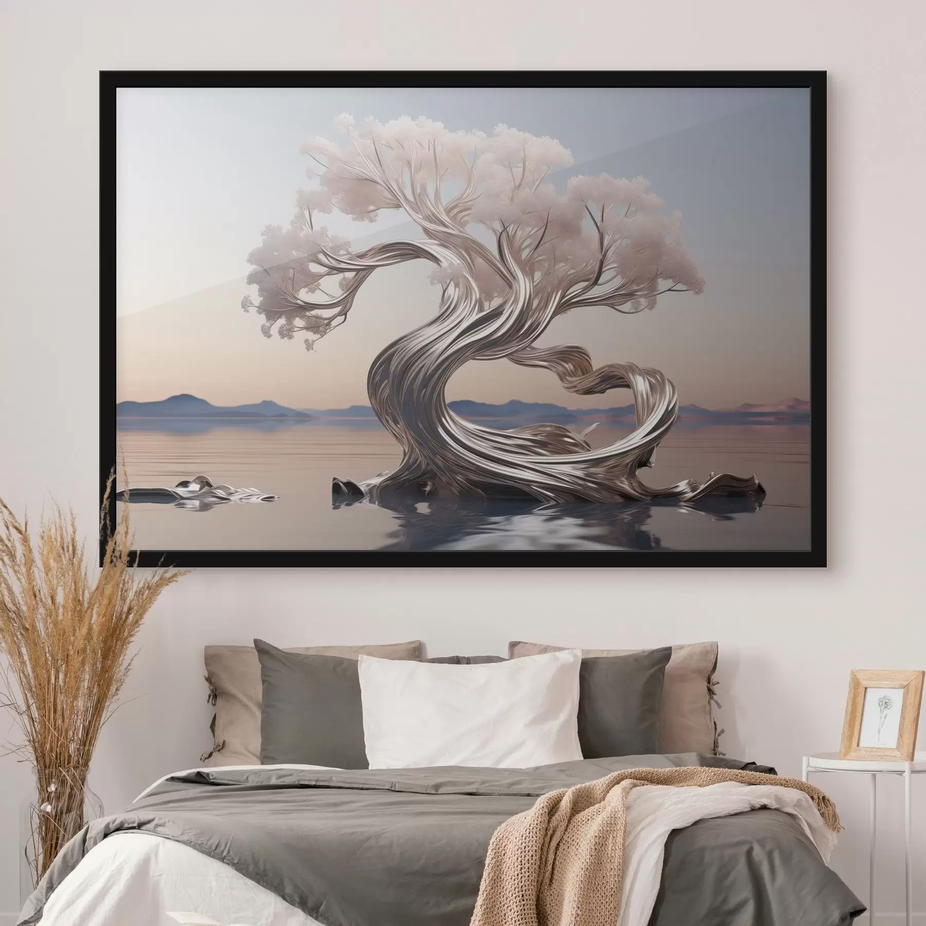 Fotobehang Metaal hout f43945