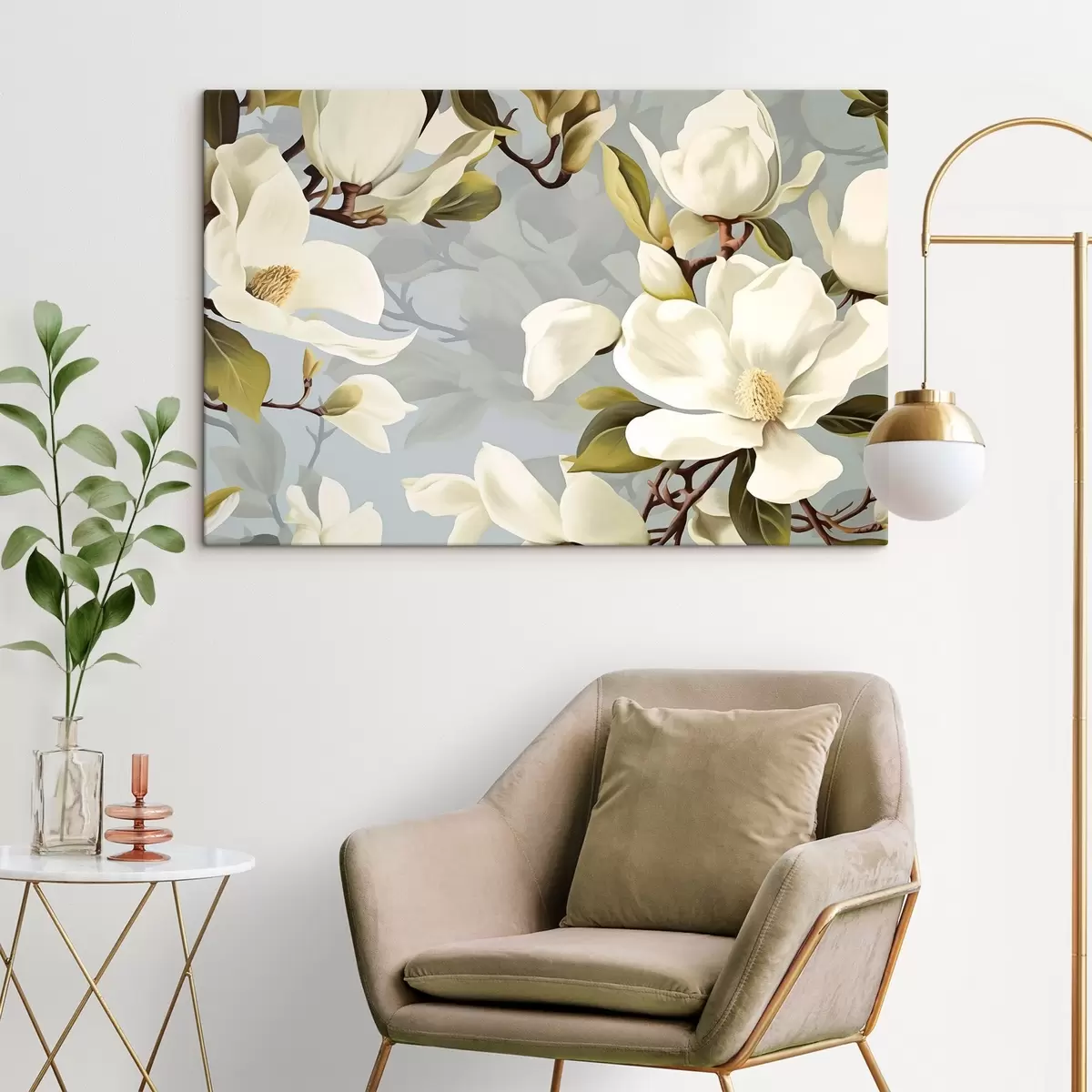  Peintures Magnolias blancs s43990
