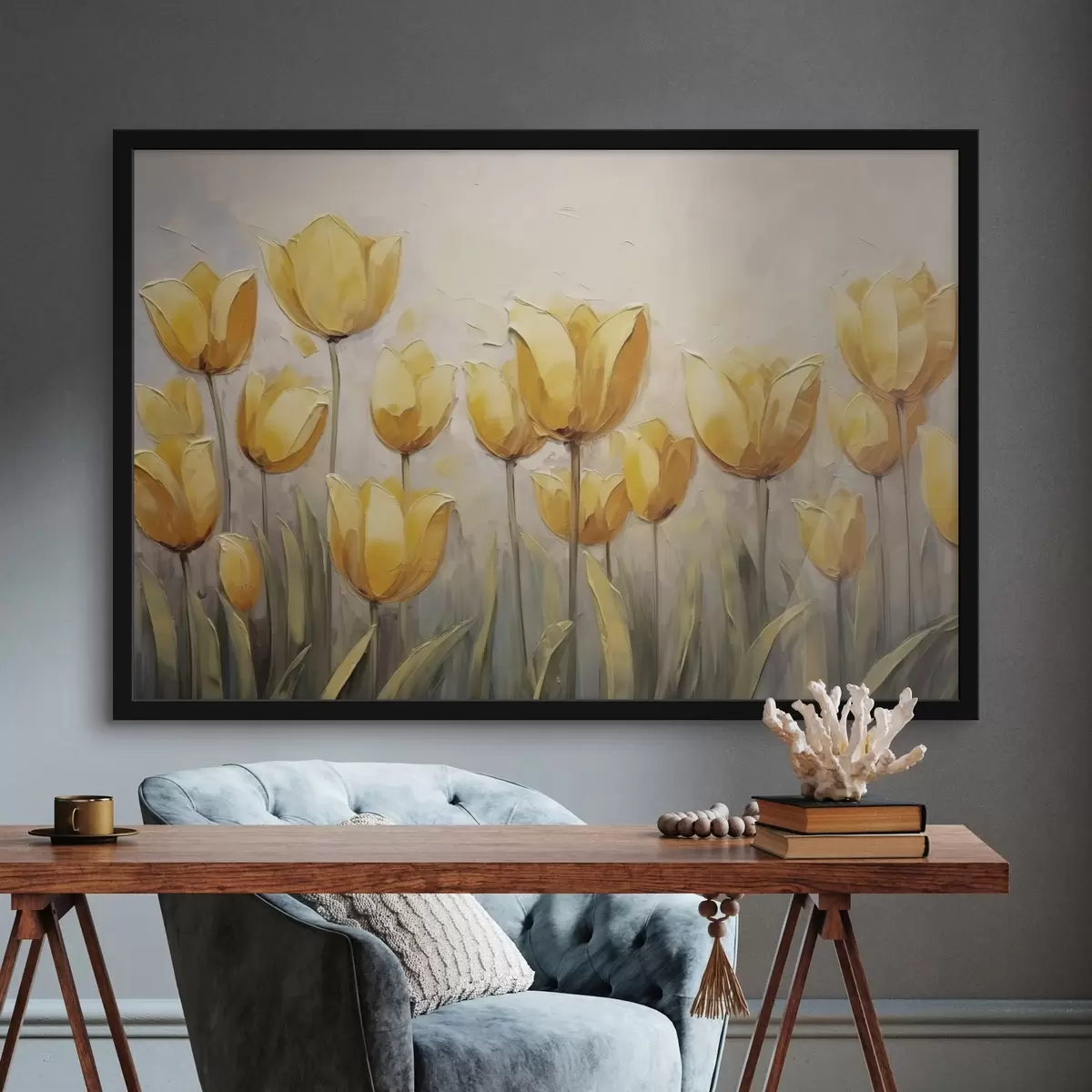 Affiche Tulipes jaunes f43977