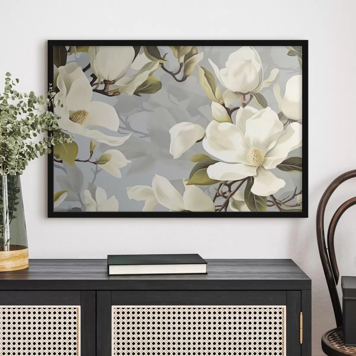 Affiche Magnolias blancs f43990