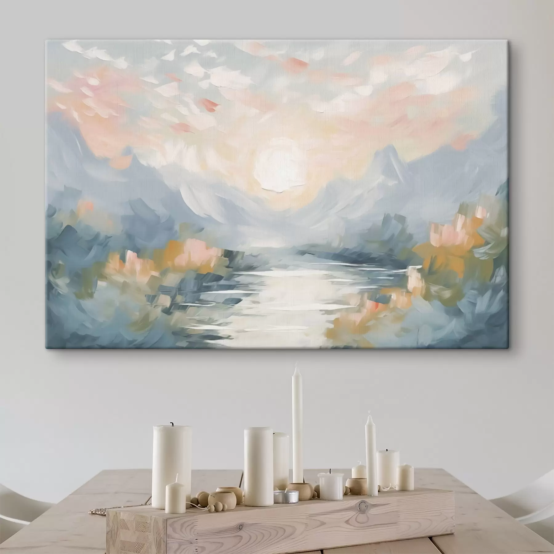  Schilderijen Bergen abstractie s44052