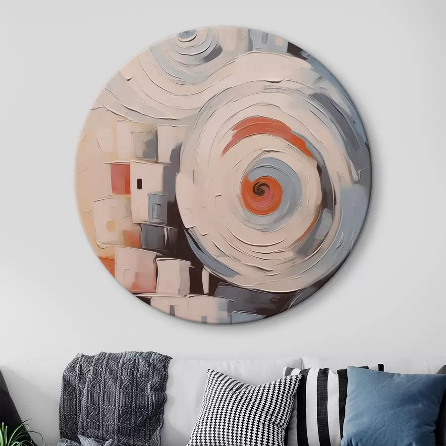  Peintures Maisons de ville abstraites r44056