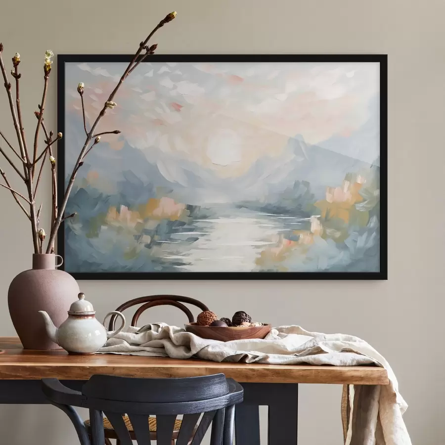 Papier peint photo Abstraction des montagnes f44052