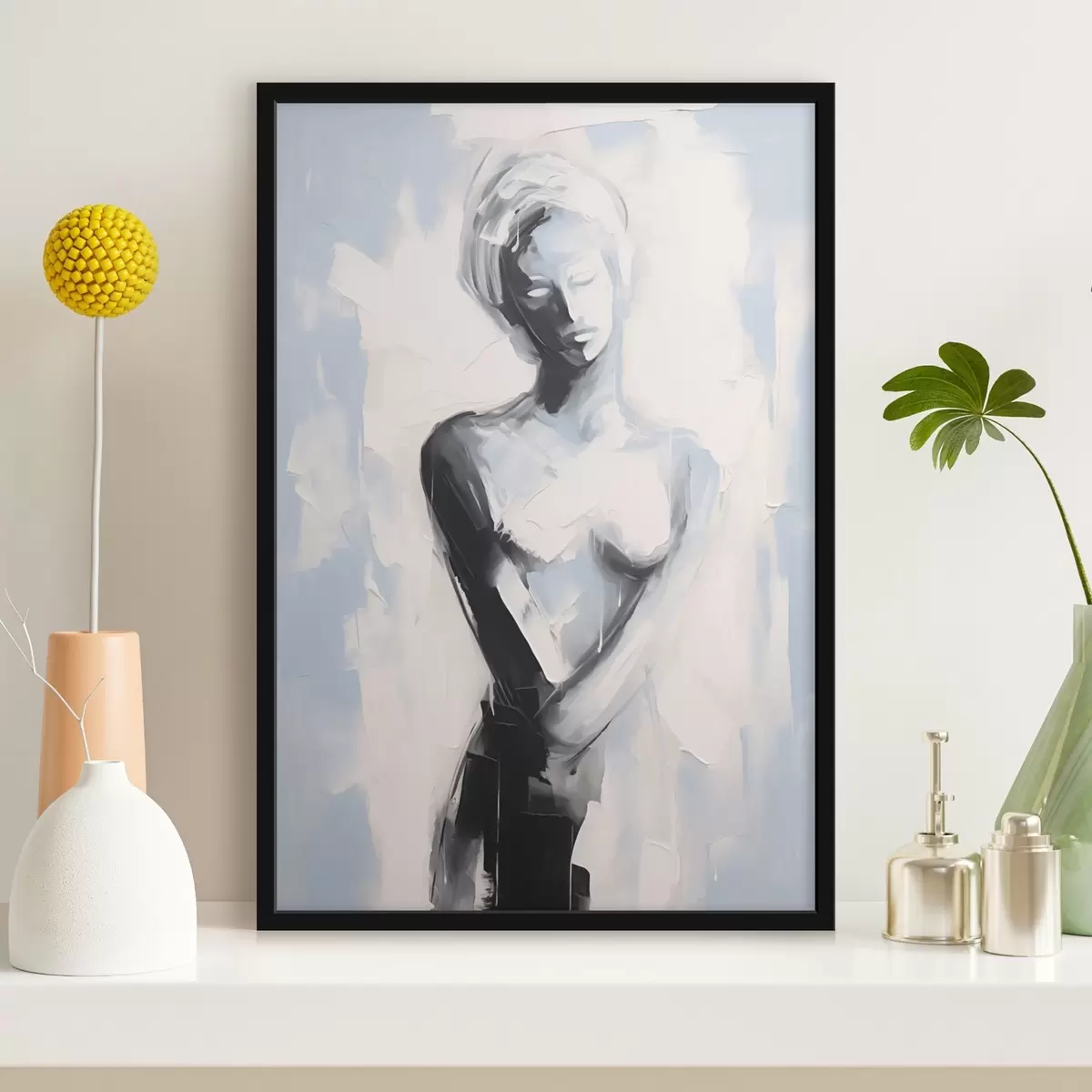 Poster Abstracte vrouw f44054