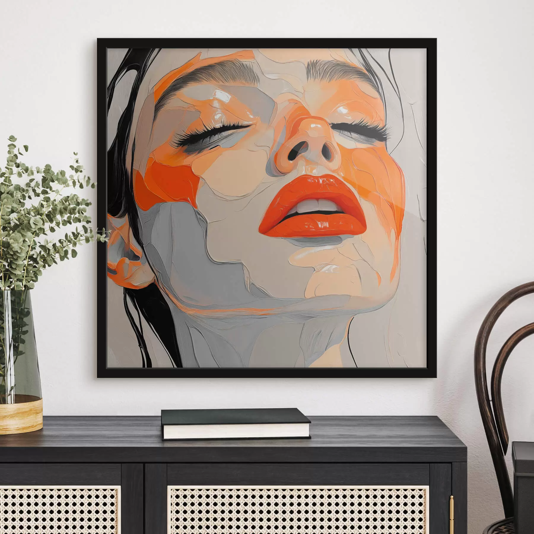 Fotobehang Portret van een vrouw f43966