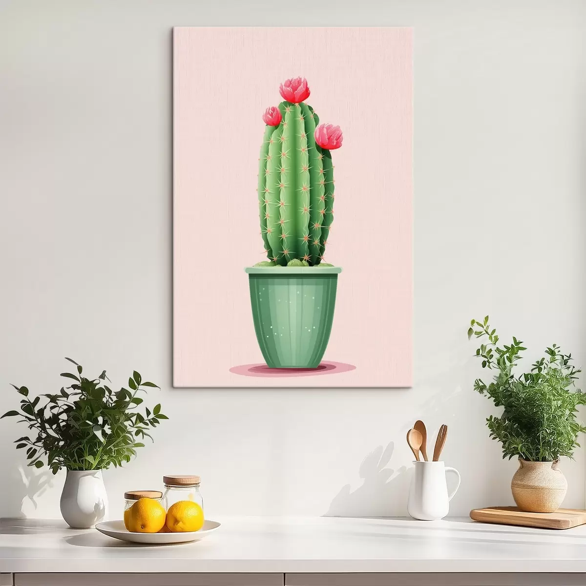  Peintures Cactus en pot s43999