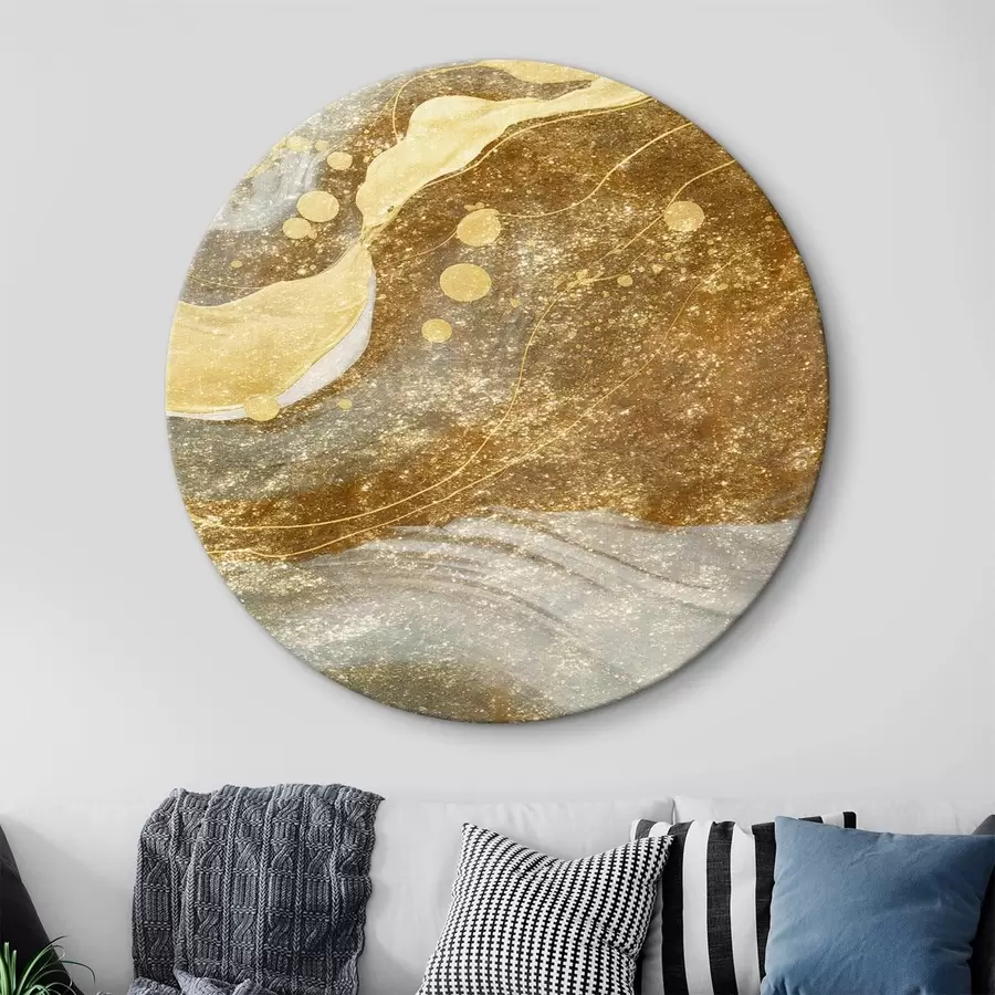 Fotobehang Abstracte aquarel golven r44003