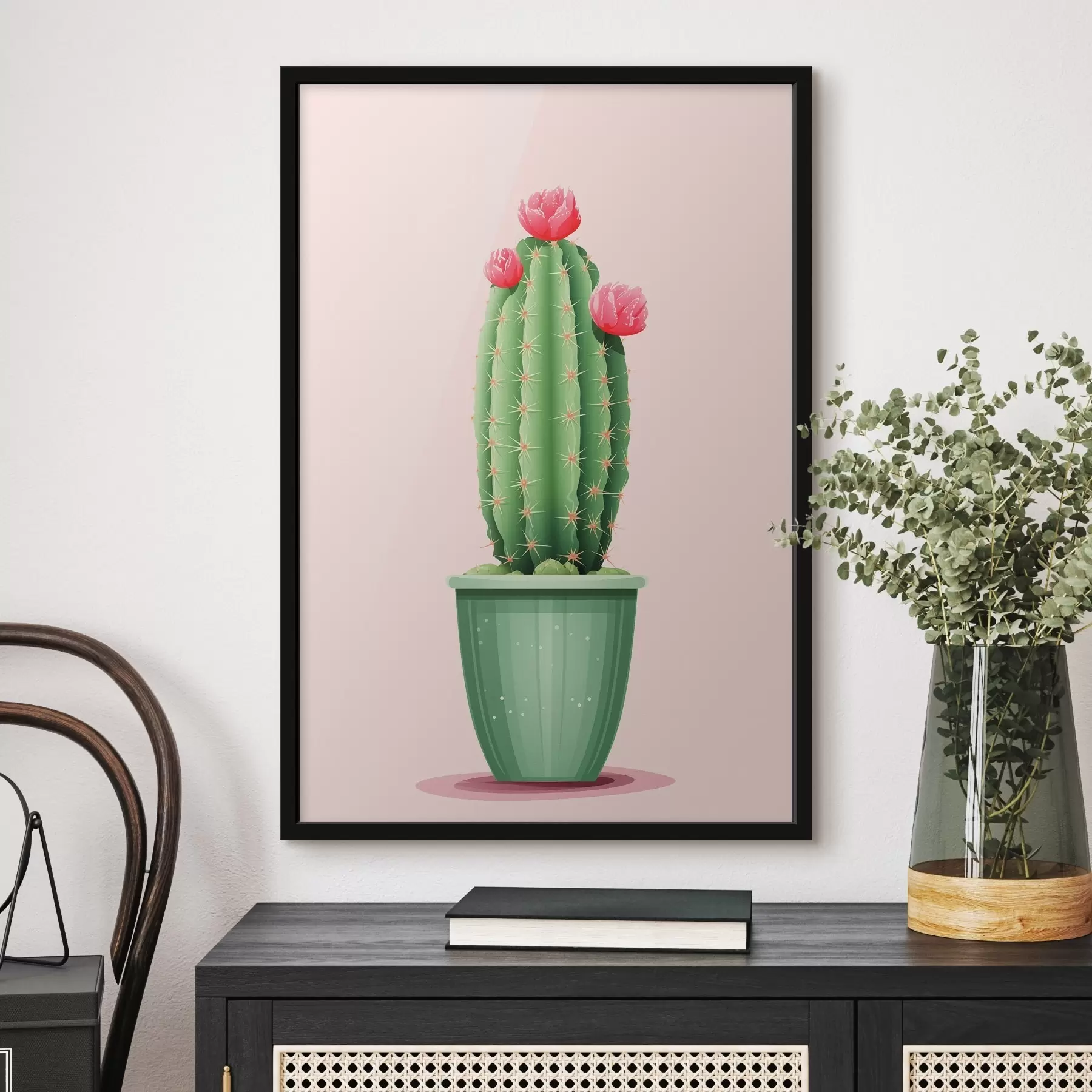 Fotobehang Cactus in een pot f43999