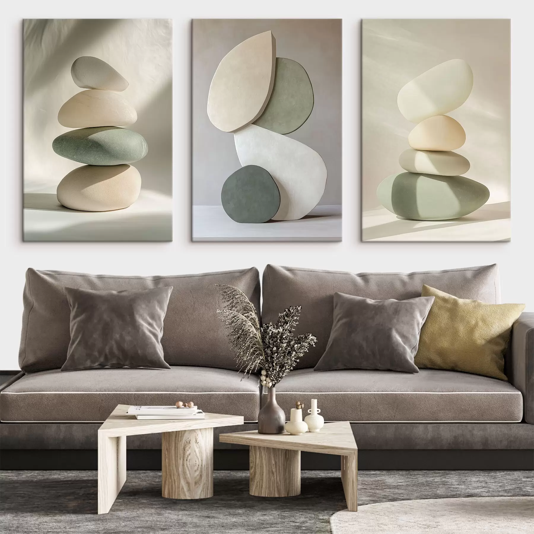  Schilderijen Pealistische esthetische stenen, woningdecoratie, natuurlijke verlichting m00418