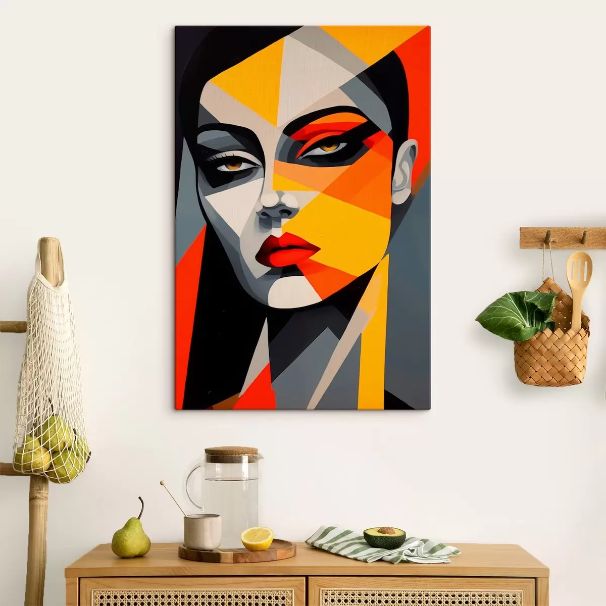  Schilderijen Abstract gezicht s44111