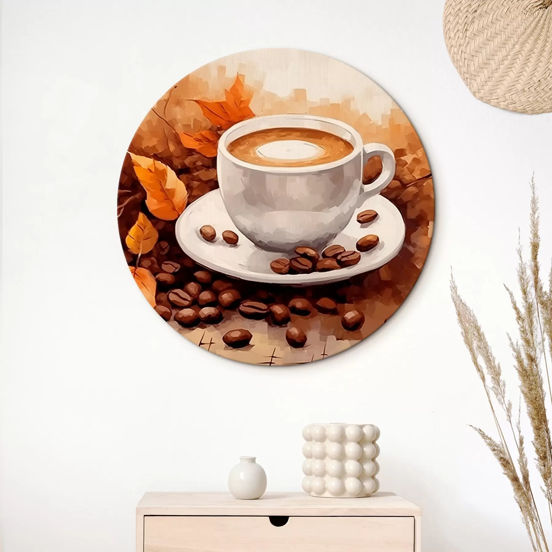  Schilderijen Kopje koffie en koffiebonen r44116