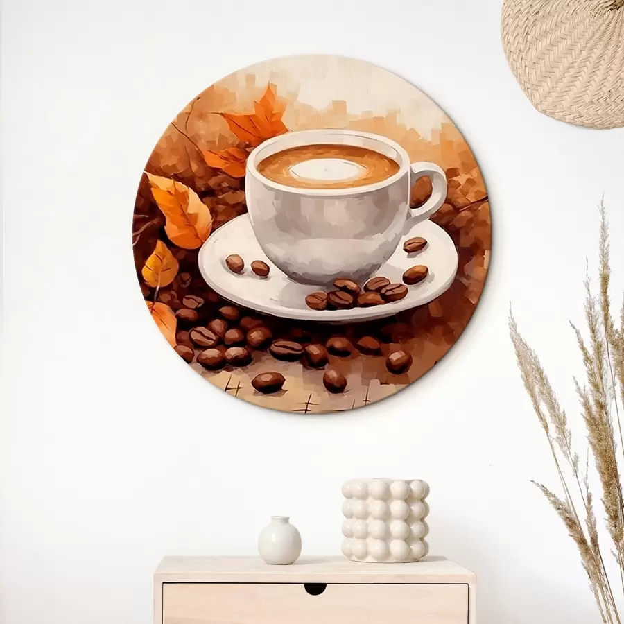  Schilderijen Kopje koffie en koffiebonen r44116