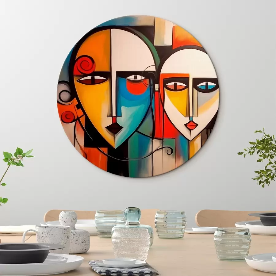  Schilderijen Abstracte gezichten r44118